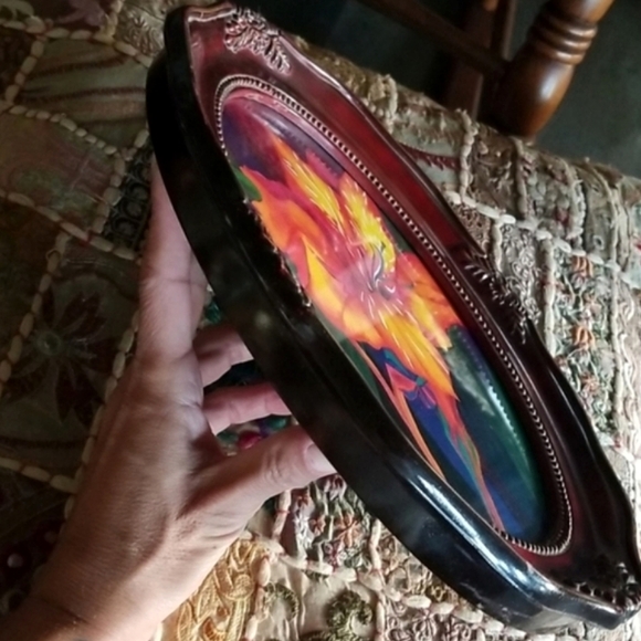 12×10 early 1900s Antique Deep Carved Picture frame  vintage Cherry Wiid - Picture 4 of 16